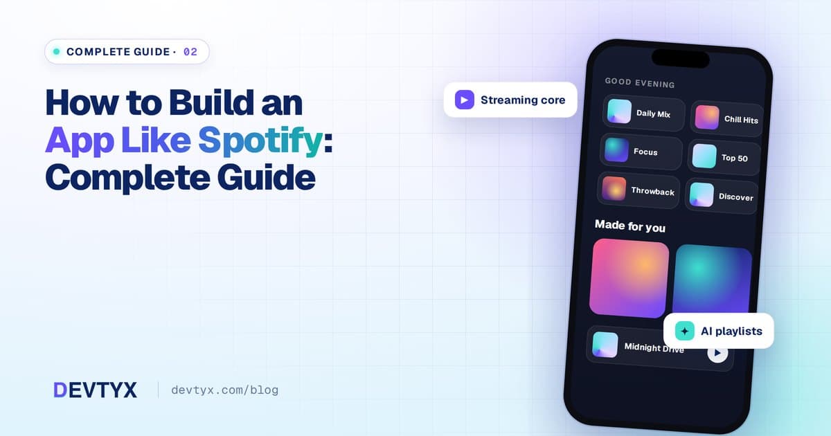 How to Build an App Like Spotify: Complete Guide