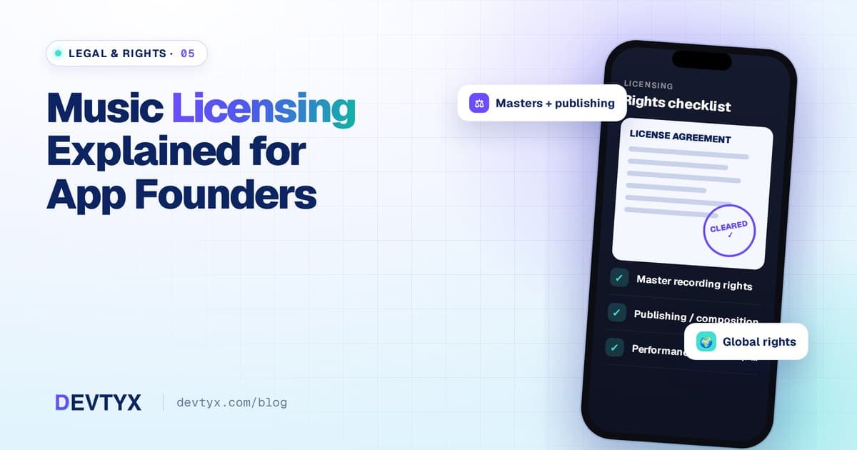 Music Licensing Explained for App Founders